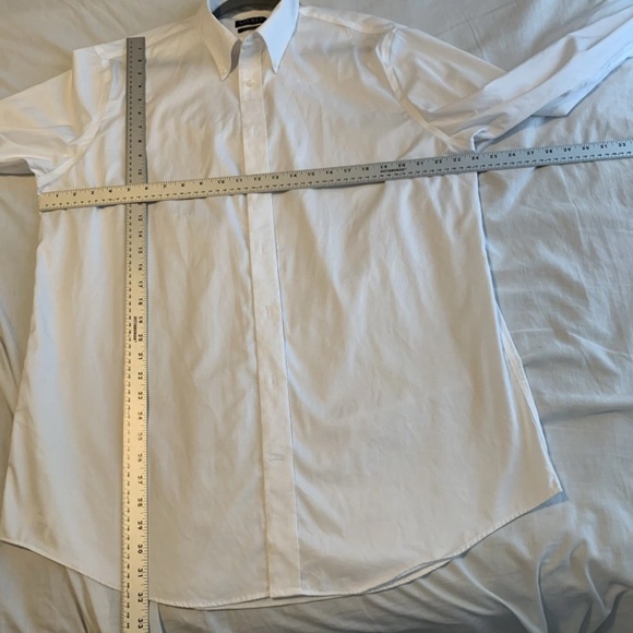 Lauren Ralph Lauren Dress Shirt Mens White Button Up Black Label 17 36/37 - Picture 8 of 8
